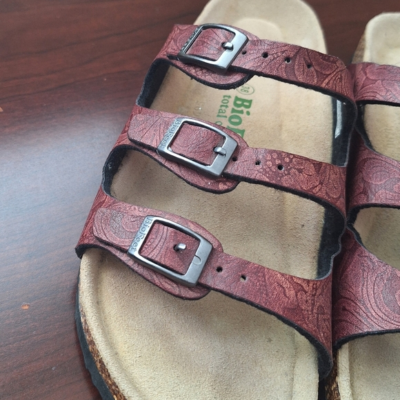 Biofeet Burgundy Total Comfort Sandals - Picture 2 of 8